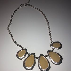 Yellow and Silver Necklace
